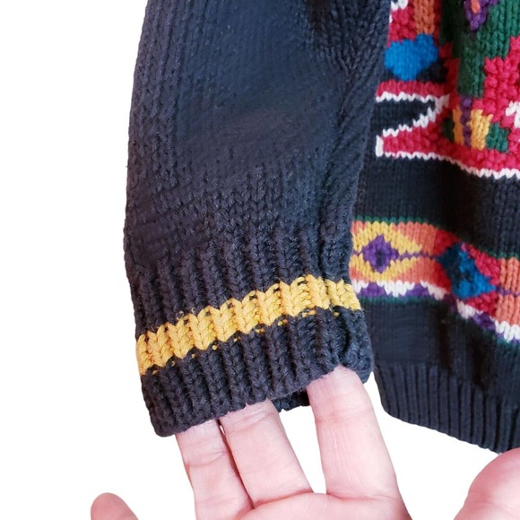 Vintage Huntington Ridge Aztec Sweater Women's Medium Multicolor - Picture 4 of 11
